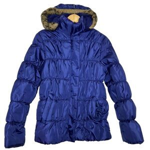 Michael F Women’s Blue Puffer Jacket